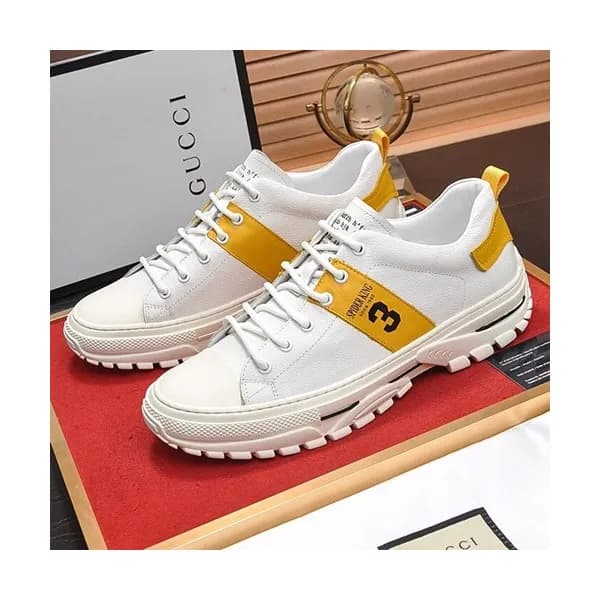 Gucci 2019 Mens Leather Sneakers - 구찌 2019 남성용 레더 … - 1
