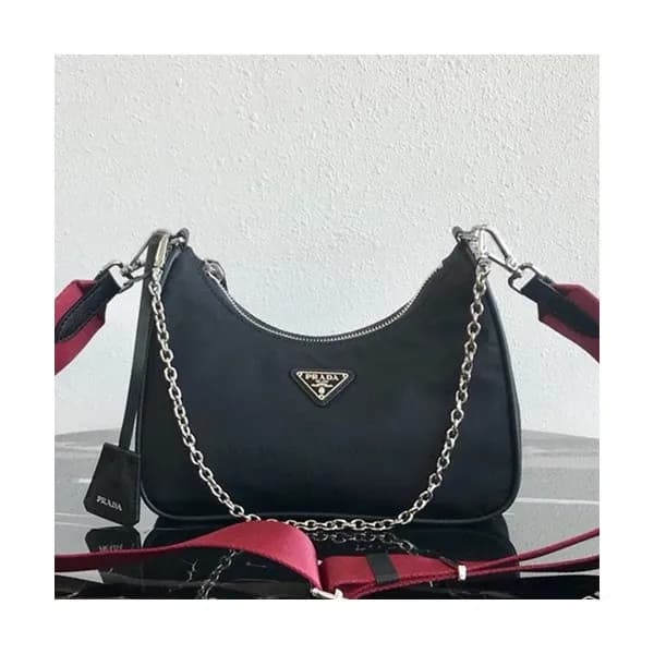 Prada 2019 Nylon Hobo Tote Shoulder Bag,22CM - 프라다… - 1