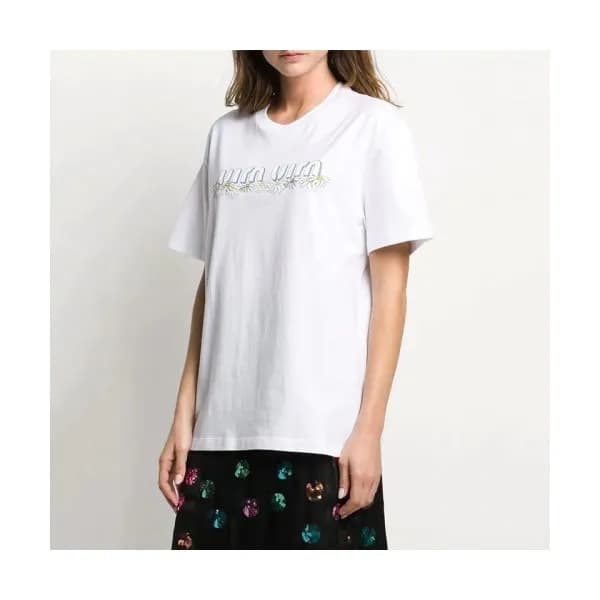 [미우미우]Miumiu 2020 Ladies Cotton Short Sleeved Tshi… - 1