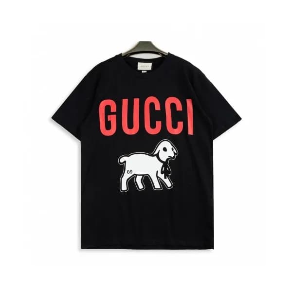[매장판]Gucci 2020 Mm/Wm Logo Cotton Crew neck Short … - 1
