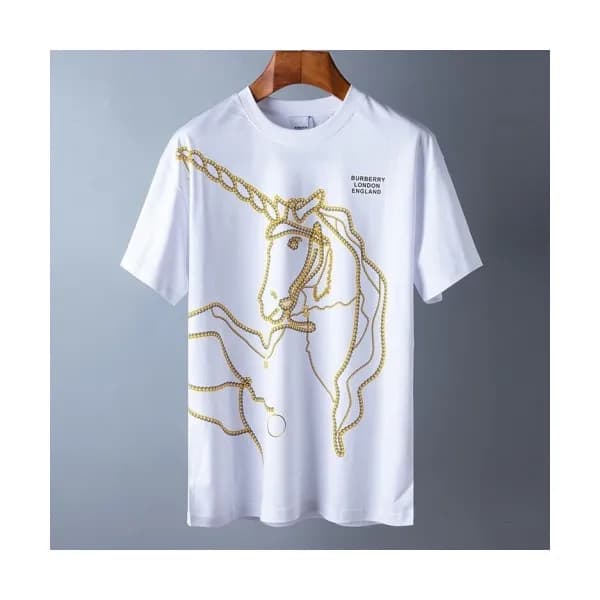 [버버리]Burberry 2020 Mens Logo Crew-neck Silket Shor… - 1