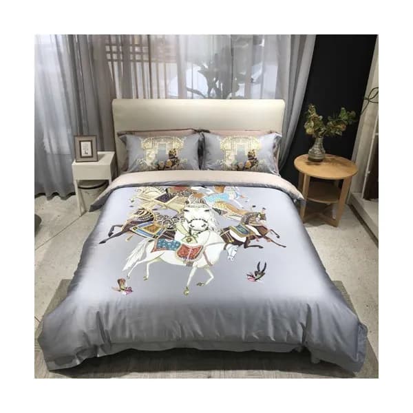 Hermes 2020 Supima Cotton Bedding 4 Set - 에르메스 202… - 1