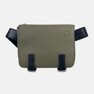 Loewe 2020 Leather Mens Hip Sack Bumbag,18CM - 로에베…