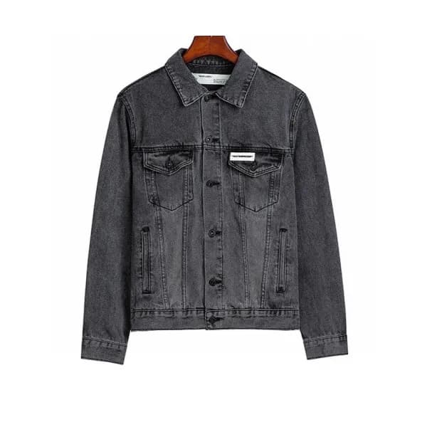 Off-white 2020 Mens Logo Casual Denim Jackets - 오프… - 1