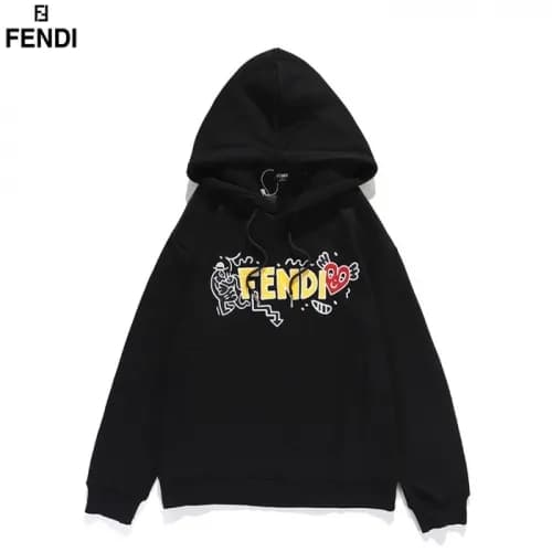 Fendi 2020 Mens Logo Casual Cotton Hoodie - 펜디 202… - 1