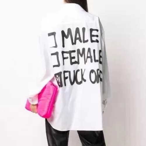 Vetements 2020 Mm/Wm Printing Logo Cotton Short Sl… - 1