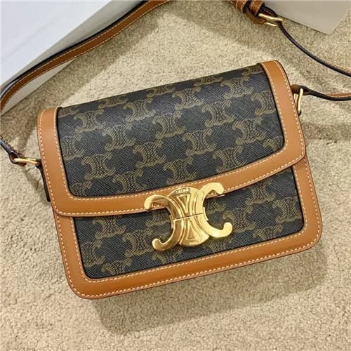 Celine 2020 Women's Leather Shoulder Bag,18cm … - 1