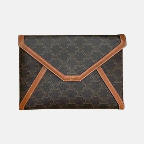 Celine 2020 Women's Leather Clutch Bag,25cm - … - 1
