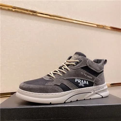 Prada 2021 Men's Leather Running Shoes - 프라다 2… - 1