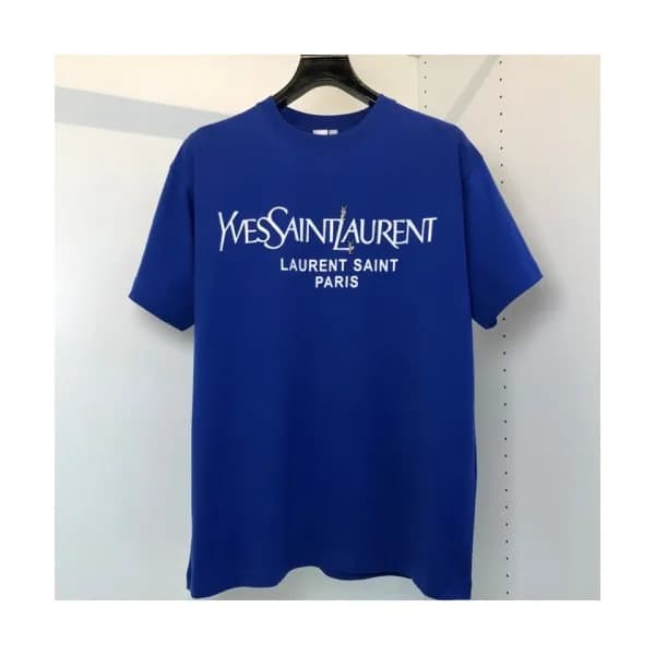 [입생로랑]Saint Laurent 2021 Mens Logo Cotton Short Sl… - 1