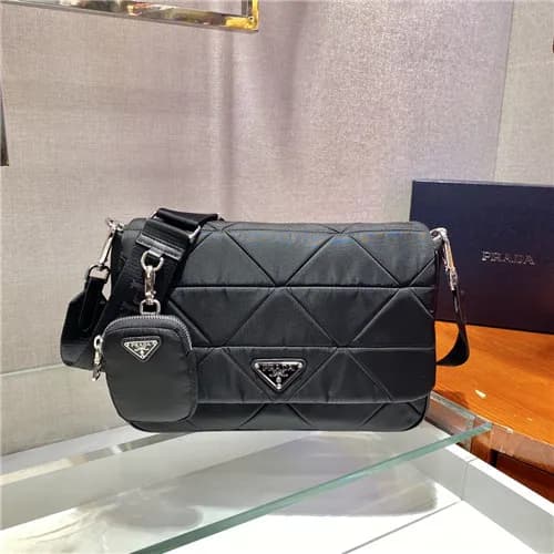 Prada 2021 Women's Nylon Shoulder Bag,28cm,1BD… - 1