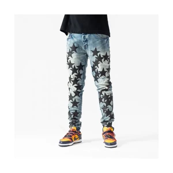 Amiri Mens Trendy Denim Pants Blue - 아미리 2021 남성 … - 1