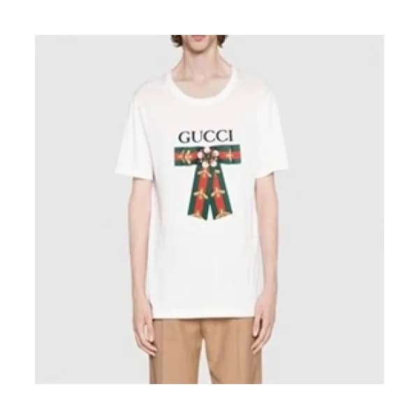Gucci Mm/Wm Logo Short Sleeved Tshirts White - 구찌… - 1