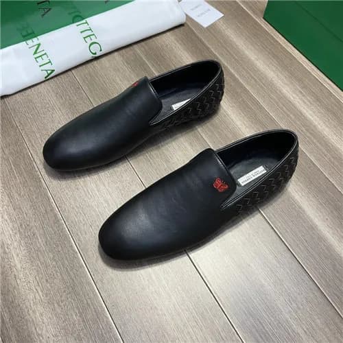 Bottega Veneta 2021 Men's Leather Loafer,BVS03… - 1