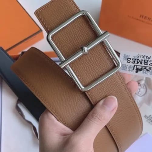 Hermes 2021 Men's Leather Belt,3.8cm,HERBT0144… - 1