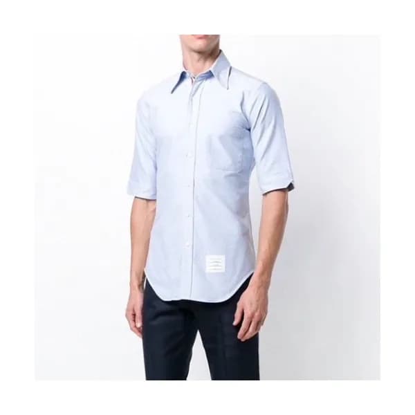 Thom Browne Mens Strap Cotton Short Sleeved Tshir… - 1