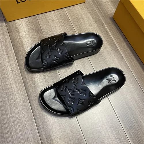 Louis Vuitton 2021 Men's Leather Slipper,LOUS2… - 1