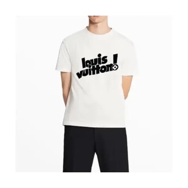 Louis vuitton Mm/Wm Logo Short Sleeved Tshirts Wh… - 1