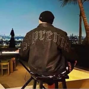 Supreme Mens Camo Leather Jackets Black - 슈프림 202…