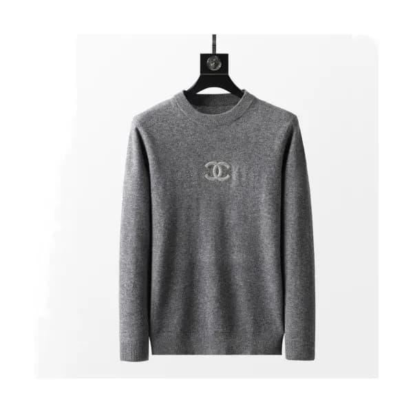 Chanel Mens 'cc' Logo Crew-neck Sweaters … - 1