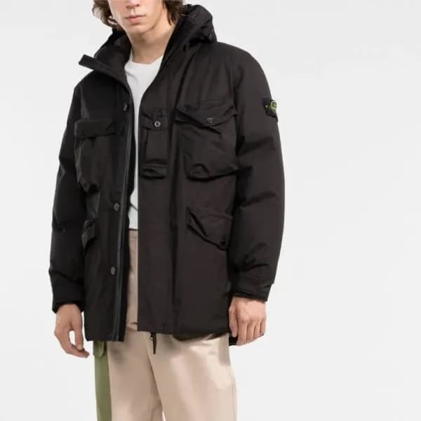 Stone Island Mens Basic Casual Jackets Black - 스… - 1