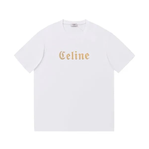 셀린느 남성 크루넥 화이트 반팔티 - Mens White Tshirts - cel0252x - 1