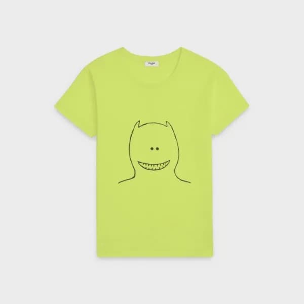 셀린느 남성 크루넥 네온 반팔티 - Mens Neon Tshirts - cel0412x - 1