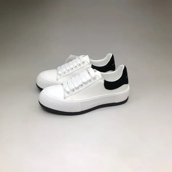 알렉산더맥퀸 남/녀 블랙 스니커즈 - Unisex Black Sneakers - alx01… - 1