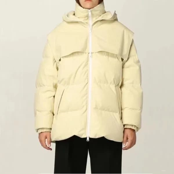 보테가베네타 남/녀 베이지 구스다운 패딩 - Bottega Veneta Unisex Bei… - 1