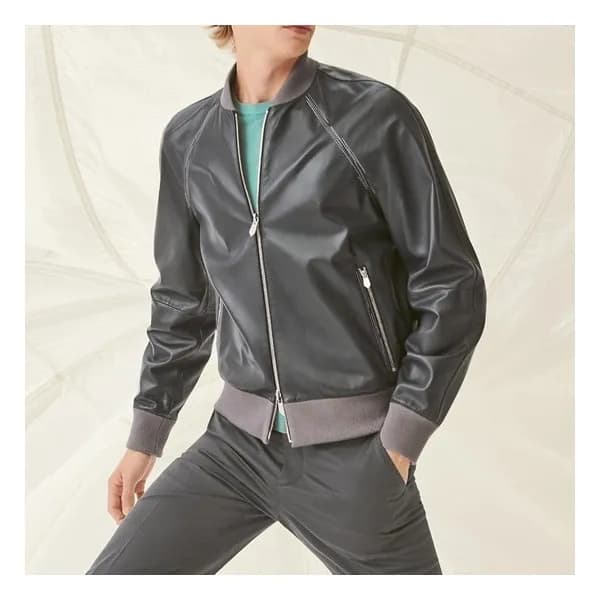 에르메스 남성 캐쥬얼 블랙 자켓 - Hermes Mens Black Jackets - h… - 1
