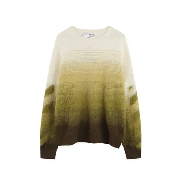 오프화이트 남성 그린 니트 - Off-white Mens Green Knits - of04… - 1