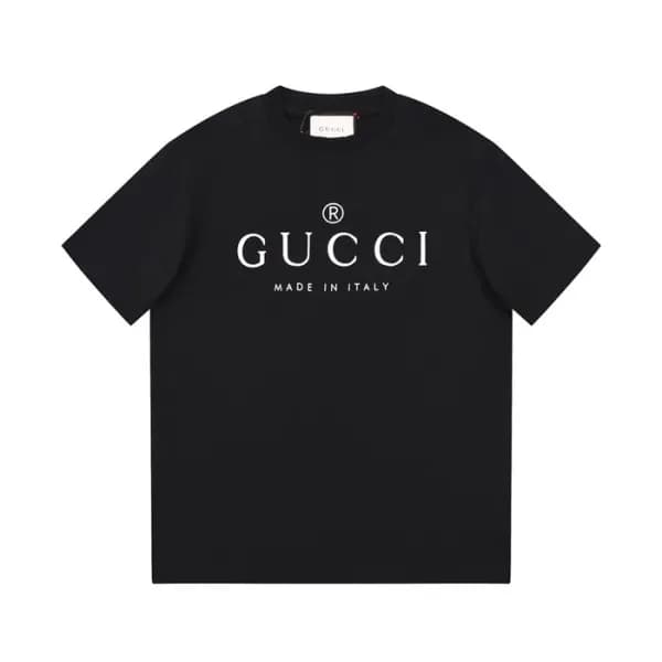 구찌 남/녀 블랙 크루넥 반팔티 - Gucci Unisex Black Short sleev… - 1