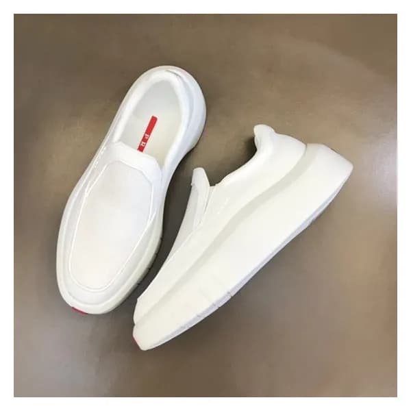 프라다 남성 화이트 스니커즈 - Prada Mens White Sneakers - pr40… - 1