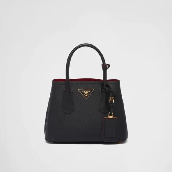 프라다 남성 블랙 더블백 - Prada Womens Black Double Bag - p… - 1