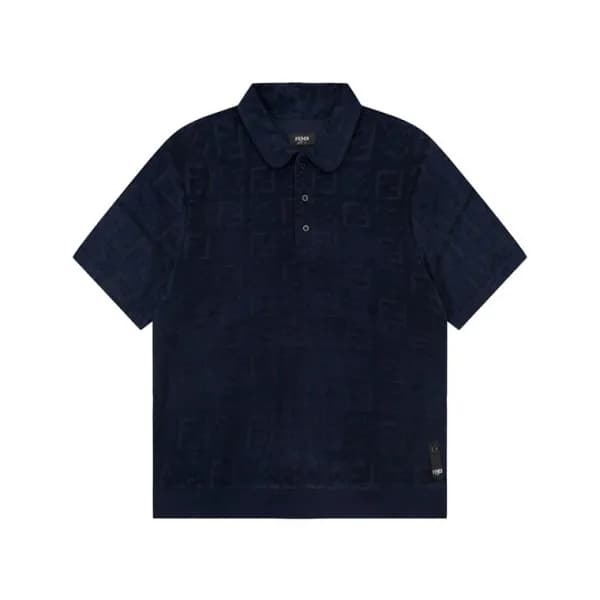펜디 남성 네이비 폴로 반팔티 - Fendi Mens Navy Short sleeved T… - 1