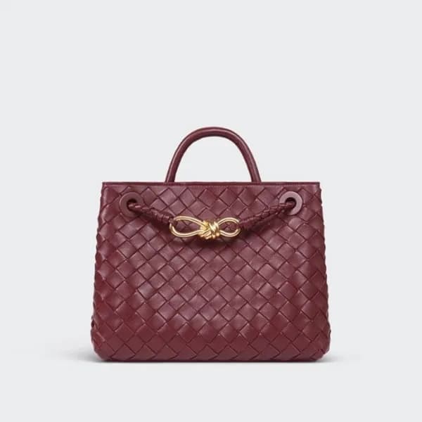 보테가베네타 여성 버건디 토트백 - Bottega Veneta Womens Burgundy… - 1