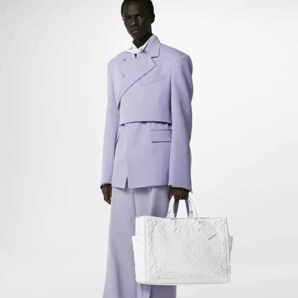 루이비통 남/녀 화이트 삭플라 - Louis vuitton Unisex White Sac… - 1