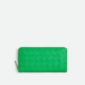보테가베네타 남성 그린 장지갑 - Bottega Veneta Mens Green Walle… - 1