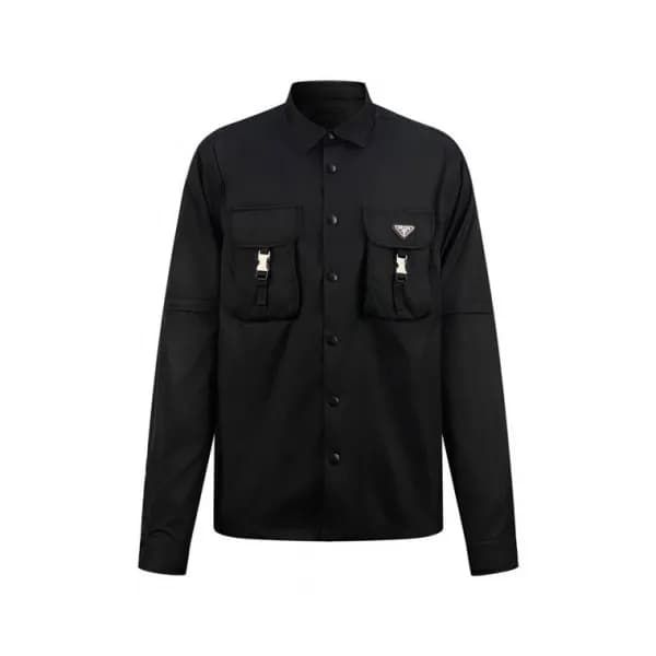 프라다 남성 모던 블랙 셔츠 - Prada Mens Black Shirts - pr835x - 1
