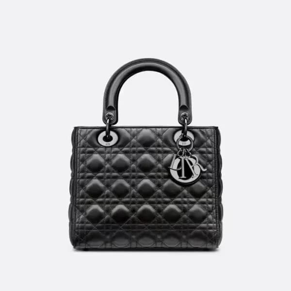 디올 여성 블랙 레이디 백 - Dior Womens Black Lady Bag - dib4… - 1