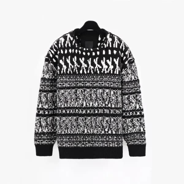 지방시 남성 블랙 니트 - Givenchy Mens Black Knits - gic285x - 1