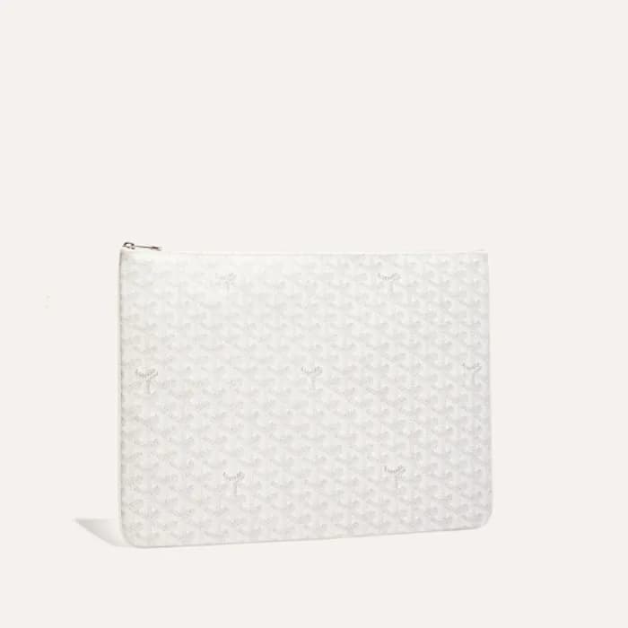 고야드 남/녀 화이트 세나 클러치 MM/MGM/GM - Goyard Unisex Senat… - 1