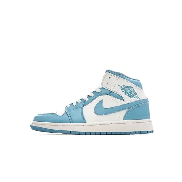 나이키 남/녀 블루 하이탑 스니커즈 - Nike Jordan 1 Mid Unisex Sne… - 1