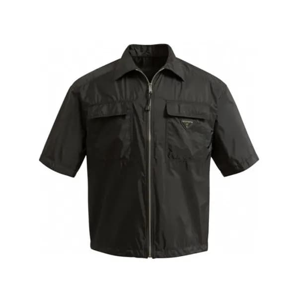 프라다 남성 블랙 반팔 셔츠 - Prada Mens Black Shirts - prc394… - 1