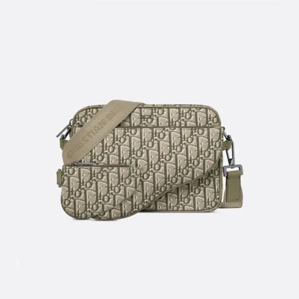 디올 남성 오블리크 그레이 크로스 백 - Dior Mens Oblique Cross Bag… - 1