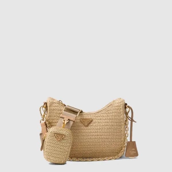 프라다 여성 리에디션 테수토 1BH204 - Prada Womens Beige Hobo B… - 1