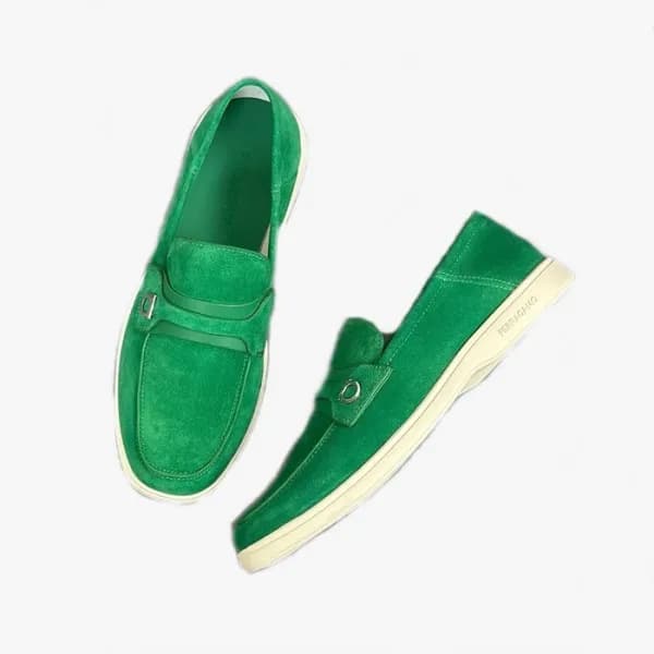 페라가모 남성 그린 스니커즈 - Ferragamo Mens Green Sneakers - … - 1