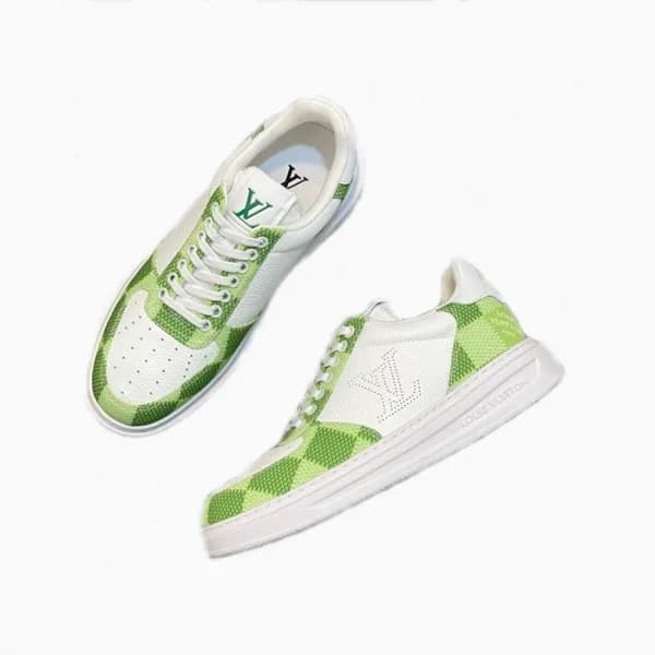 루이비통 남성 그린 스니커즈 - Louis vuitton Mens Green Sneaker… - 1