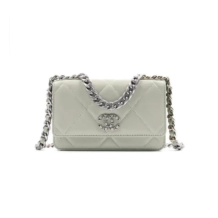 샤넬 19 woc 그레이 실버 - Chane 19 woc Bag - ch2703z - 1