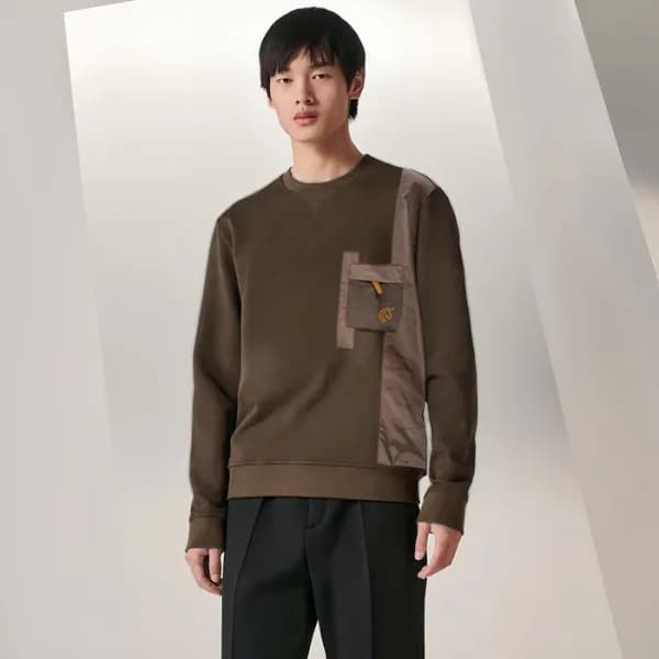 에르메스 남성 라운드 맨투맨 - Hermes Mens Round Tshirt - hec29… - 1